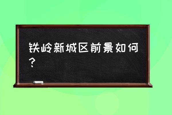 为什么要建铁岭新城 铁岭新城区前景如何？