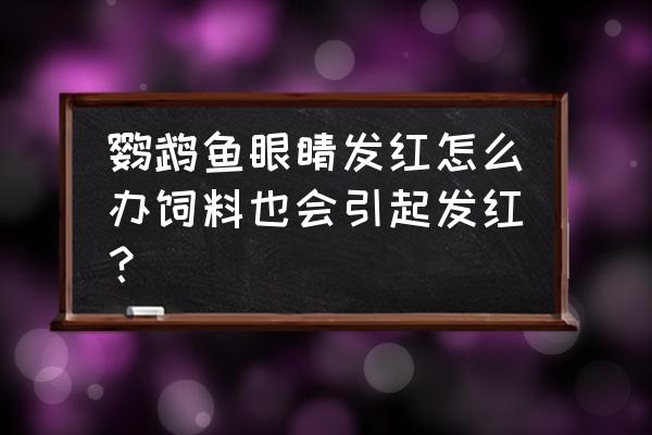 血鹦鹉不喂增红饲料能变红吗 鹦鹉鱼眼睛发红怎么办饲料也会引起发红？