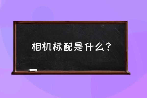 单反一定要放相机包吗 相机标配是什么？