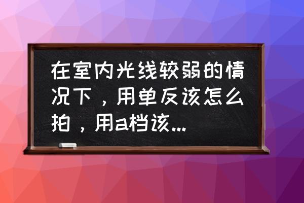 单反怎么拍出柔和的照片 在室内光线较弱的情况下，用单反该怎么拍，用a档该怎样调数据？