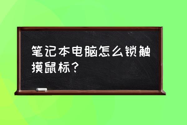 联想笔记本电脑鼠标锁定怎么解锁 笔记本电脑怎么锁触摸鼠标？