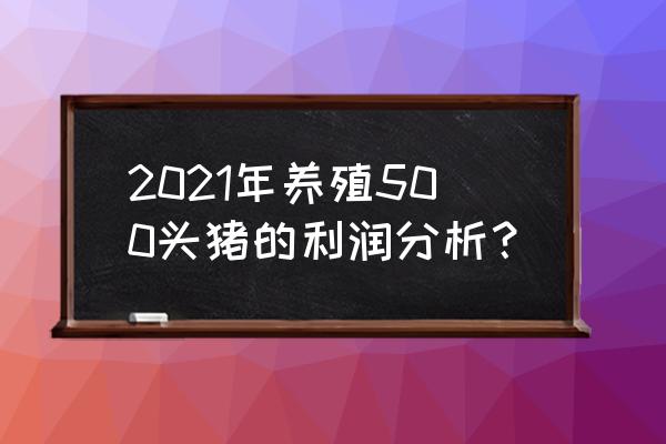 养猪500头投资多少 2021年养殖500头猪的利润分析？