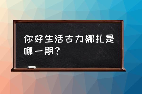 你好生活3在哪个平台播出 你好生活古力娜扎是哪一期？